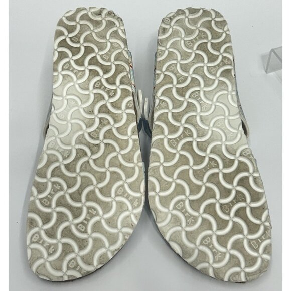 Birkenstock Birkis Anchor Print Sandals Slides Size 38 Women 7 Nautical Coastal - Picture 9 of 9